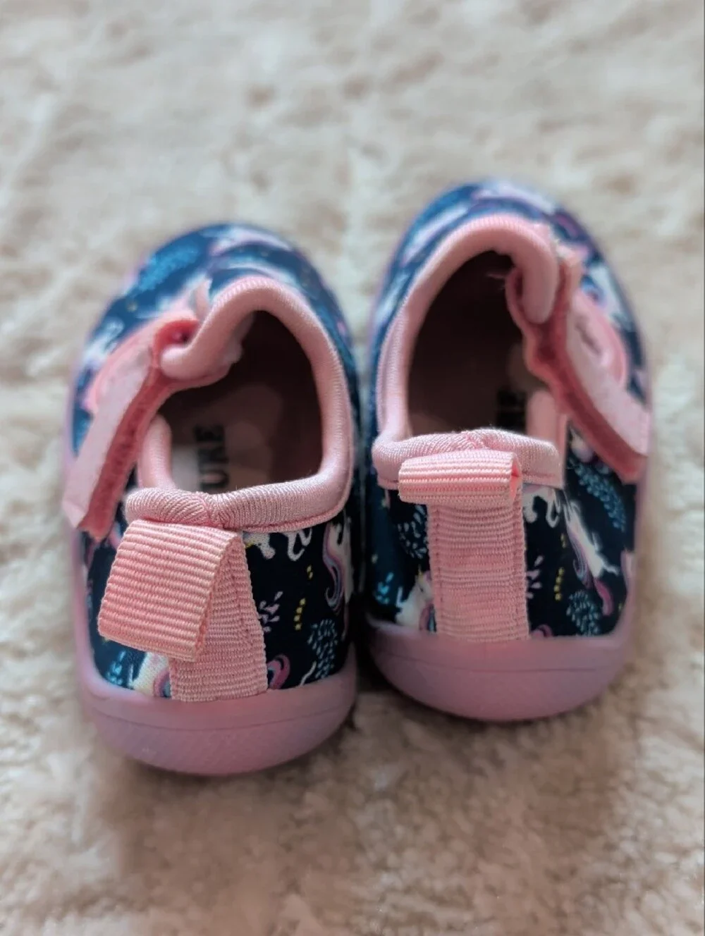 Toddler Unicorn Watershoes - Pink & Navy